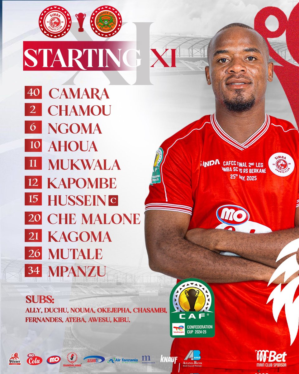 listoncharles's tweet photo. As the sun sets, the roar rises. Under the lights, warriors in red chase destiny. This is more than a matchโitโs legacy in motion. All the best to Simba SCโlet the roar shake Berkane and echo in history! #ZanzibarIsRed #NguvuMoja #GuideUsLord ๐ฆ๐๐ https://t.co/9uw3q18qW3