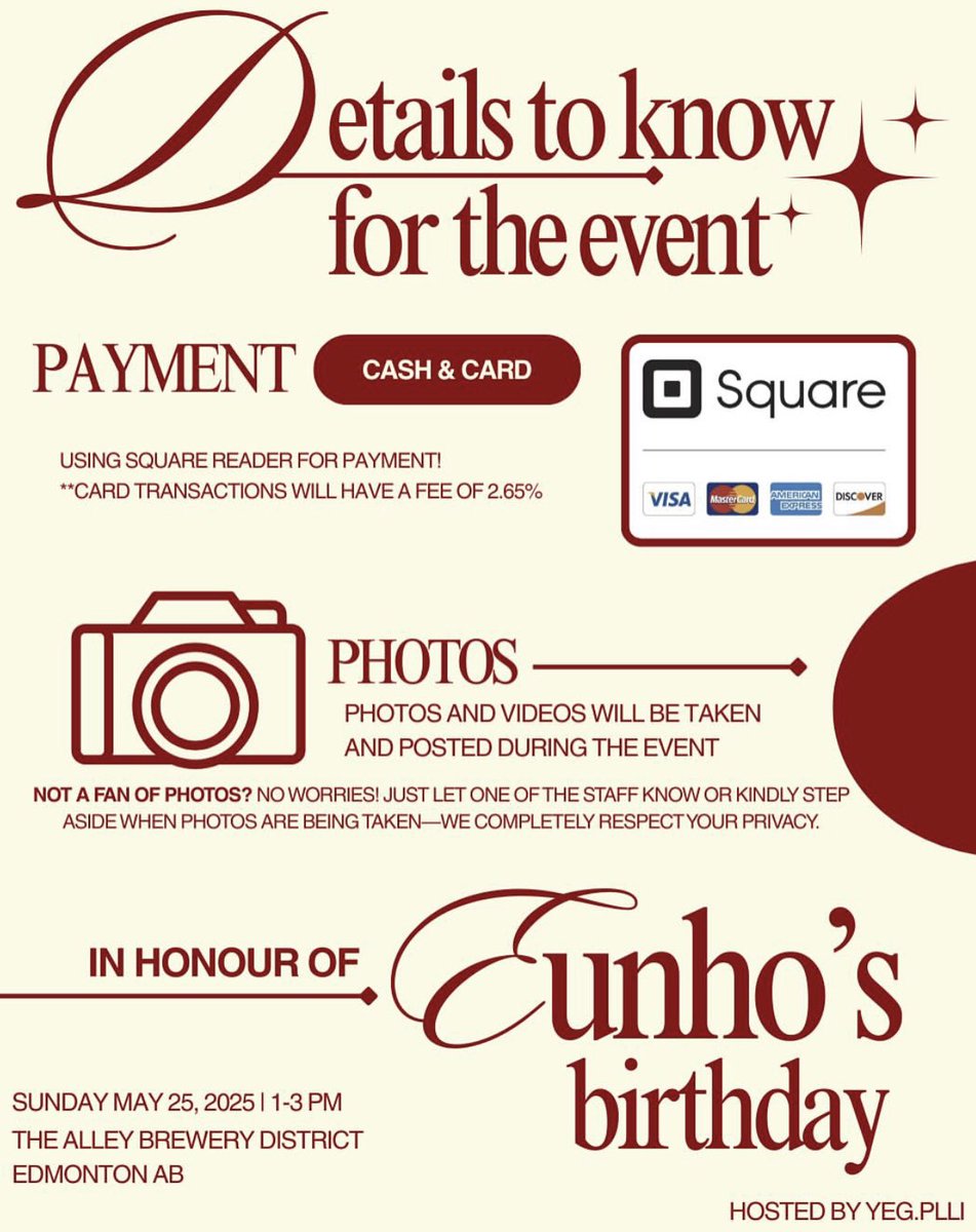 plavecanada's tweet photo. 「#PLAVECANADA」
EDMONTON PLLI 📣
Today is the Eunho CSE 🐺 Here is just a few last minute reminders before you come into the event!
Please follow @/yeg.plli on Instagram for more details regarding the day~ https://t.co/l7g40BlZO3