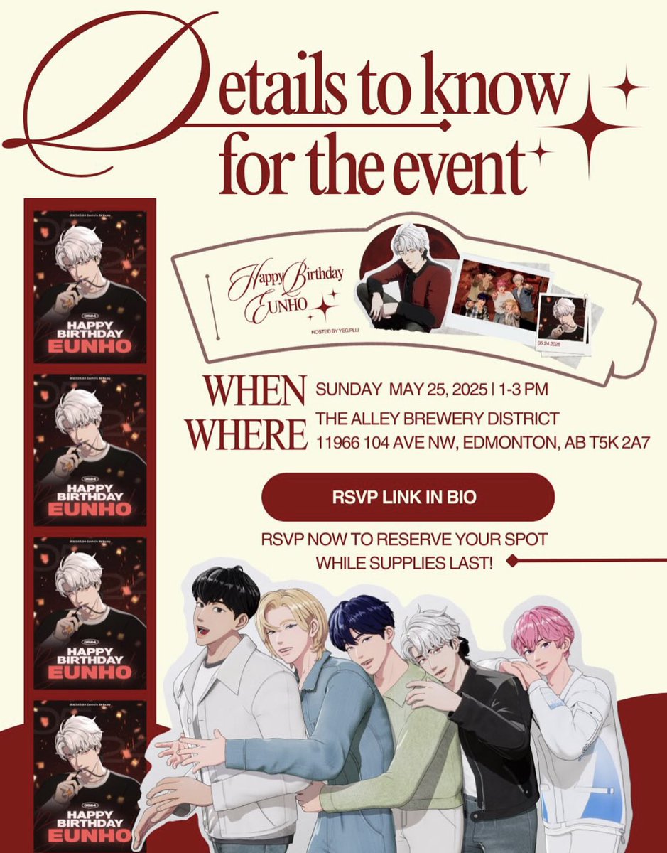 plavecanada's tweet photo. 「#PLAVECANADA」
EDMONTON PLLI 📣
Today is the Eunho CSE 🐺 Here is just a few last minute reminders before you come into the event!
Please follow @/yeg.plli on Instagram for more details regarding the day~ https://t.co/l7g40BlZO3