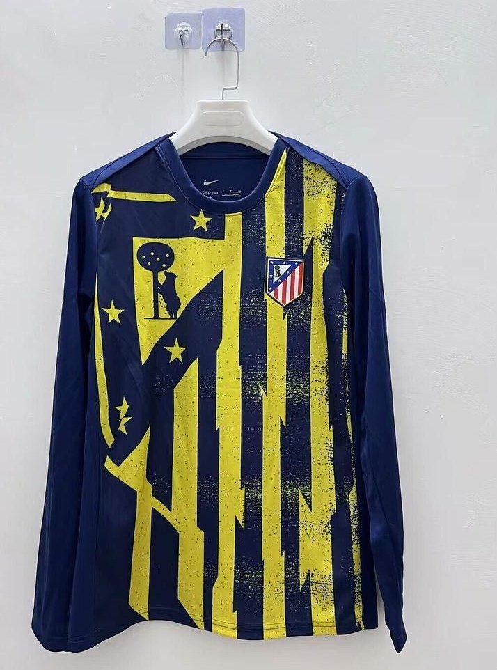Nueva Camiseta Atletico Madrid 2025-2026 Amarilla Manga larga