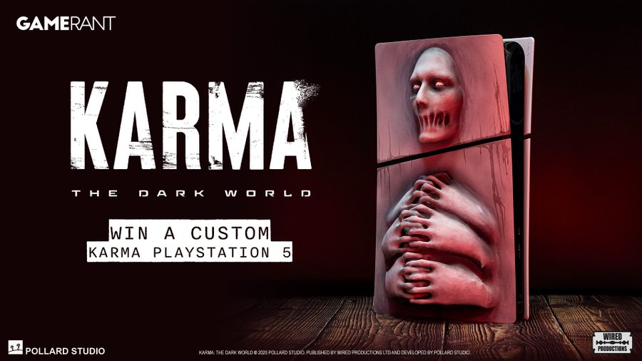 Wired Productions (@wiredp) on Twitter photo Only one week left to claim the ultimate prize?
We have teamed up with <a href="/GameRant/">Game Rant</a> to let you WIN this one-off monstrous KARMA: The Dark World PS5 Console!
Enter if you dare:
๐ RT & follow both accounts
๐ท๏ธ Tag your gaming partner
๐ฃ๏ธ Tell us: Where will you put this beast?
Full Only one week left to claim the ultimate prize?
We have teamed up with <a href="/GameRant/">Game Rant</a> to let you WIN this one-off monstrous KARMA: The Dark World PS5 Console!
Enter if you dare:
๐ RT & follow both accounts
๐ท๏ธ Tag your gaming partner
๐ฃ๏ธ Tell us: Where will you put this beast?
Full