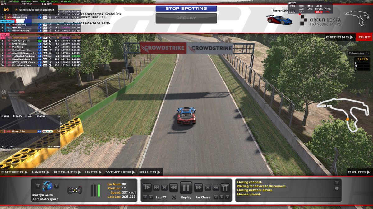 ๐ฒ๐๐๐ถ๐ธ๐ต (@izzmol1) on Twitter photo 6h Spa Race with <a href="/MarvynGolm/">Marvyn Golm</a>
Q: p1
R: p2
From domination to disaster โ and back.
We had a 31 seconds lead after 3 stints โ then a disconnect hit us hard.
Dropped 40s behind P1โฆ but we kept pushing.
Nice and fun race without a crash.
Also good drive for Aero Motorsport 6h Spa Race with <a href="/MarvynGolm/">Marvyn Golm</a>
Q: p1
R: p2
From domination to disaster โ and back.
We had a 31 seconds lead after 3 stints โ then a disconnect hit us hard.
Dropped 40s behind P1โฆ but we kept pushing.
Nice and fun race without a crash.
Also good drive for Aero Motorsport