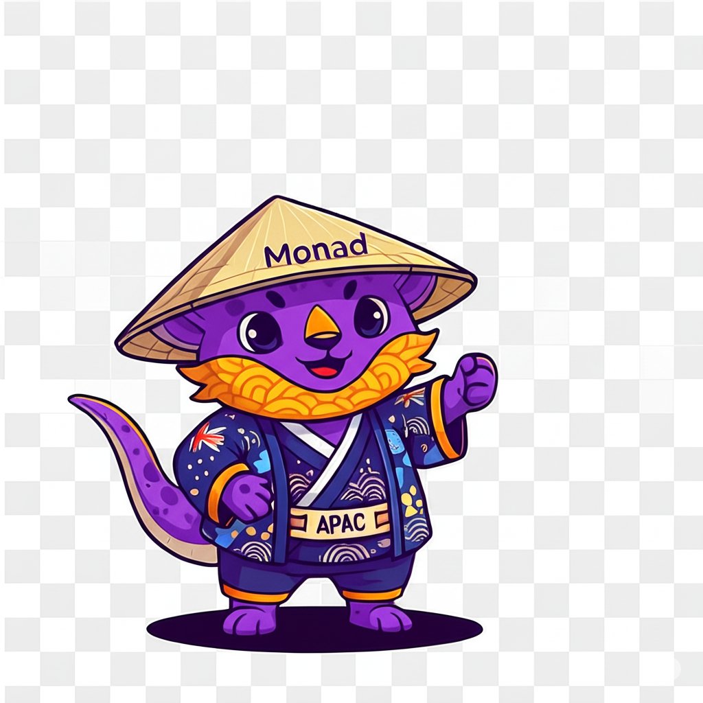 Meet my mascot ! He is ready to entertain everyone!  @monadthailand <a href="/Monad_APAC/">Monad APAC</a>