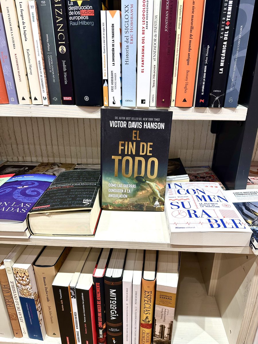 DFR_Economics's tweet image. The End of Everything by @VDHanson travels far—translated in Spanish at bookstore in Madrid. @DailySignal
