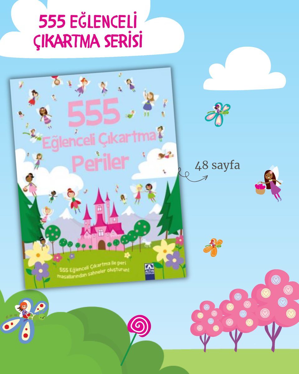 555 Eğlenceli Çıkartma ile peri masallarına yolculuk başlasın! 🧚‍♀️🌸

Hayal gücünü renklendir, birbirinden eğlenceli çıkartmalar ile sayfaları süsle!

#555eğlenceliçıkartma #555eğlenceliçıkartmaperiler #altınçocukkitapları