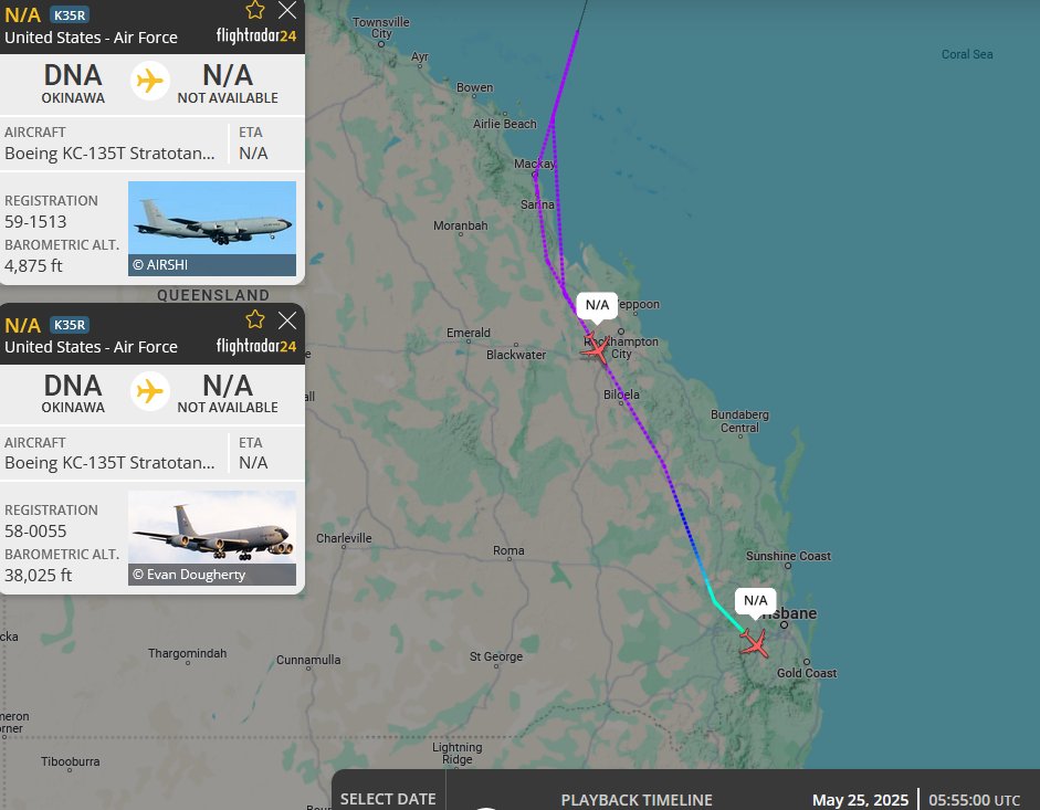 SirListenalot's tweet photo. #KC135's #AE0240 #FRESH31, #AE04BA #FRESH32 &amp; #AE047E #FRESH33 arrived at Amberley, Australia from Kadena, Japan. https://t.co/DP9WVOBXJZ