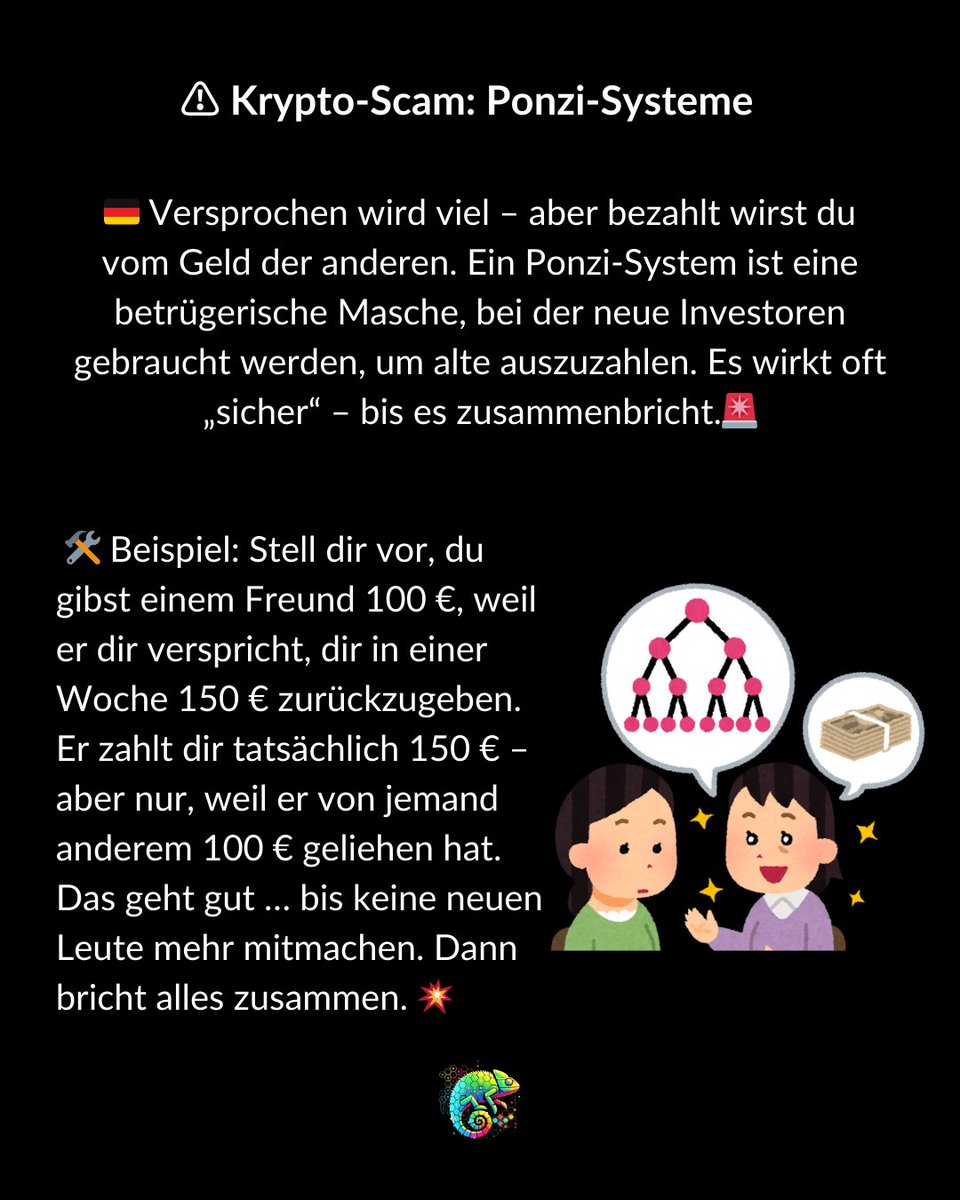 cryptomelion's tweet photo. 🚫 Ponzi schemes promise big rewards, but it’s all smoke and mirrors.
💡 Stay alert, protect your friends, and never trust magic profits.
🕵️‍♂️ DYOR before you invest!
#Hashtags:
#PonziAlert #CryptoSafety #DYOR #CryptoForBeginners https://t.co/FAWbA9x2gu