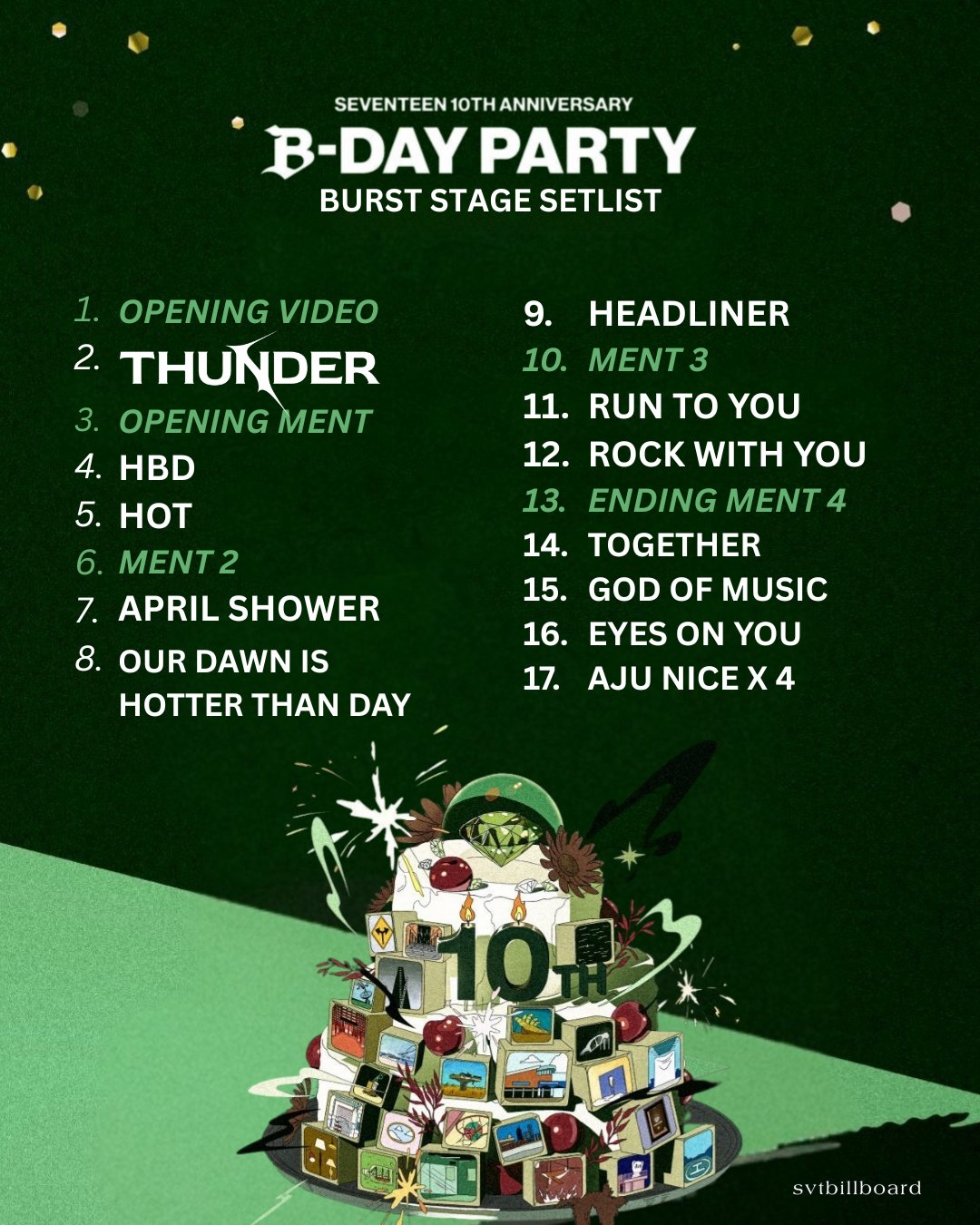 seventeen 10TH ANNIVERSARY B-DAY PARTY