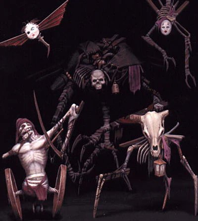 Featured Media:
Concept art of cut enemies from #legacyofkain #bloodomen2.
The enemies were reported to have been considered for the Eternal Prison level but never made it beyond the concept phase.
The Eternal Prison was known to have several areas deleted or heavily changed.