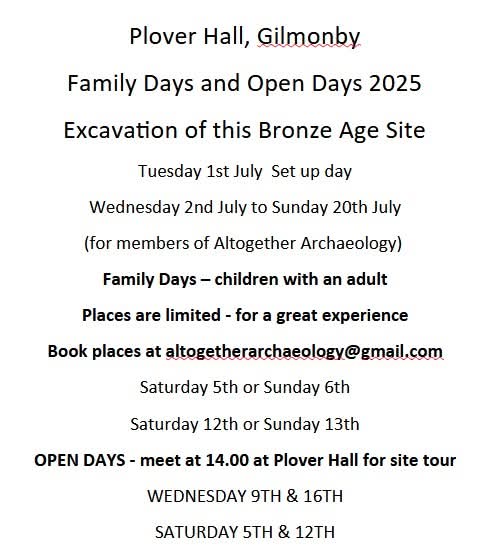 AltogetherArch (@altogether_arch) on Twitter photo Family days at Plover Hall, an opportunity for young people with an adult to experience archaeology.
<a href="/PurpleFluorspar/">Martin Green</a> <a href="/DavidPetts1/">David Petts</a> <a href="/archaeology_s/">Archaeology SWAAG</a> <a href="/DiggerSteveB/">Stephen Brown</a> <a href="/spe_ny/">Stephen</a> <a href="/ArchandArch/">AASDN</a> <a href="/archaeology_s/">Archaeology SWAAG</a> <a href="/NorthPenninesNL/">North Pennines National Landscape</a>
<a href="/durham_uni/">Durham University</a> Family days at Plover Hall, an opportunity for young people with an adult to experience archaeology.
<a href="/PurpleFluorspar/">Martin Green</a> <a href="/DavidPetts1/">David Petts</a> <a href="/archaeology_s/">Archaeology SWAAG</a> <a href="/DiggerSteveB/">Stephen Brown</a> <a href="/spe_ny/">Stephen</a> <a href="/ArchandArch/">AASDN</a> <a href="/archaeology_s/">Archaeology SWAAG</a> <a href="/NorthPenninesNL/">North Pennines National Landscape</a>
<a href="/durham_uni/">Durham University</a>