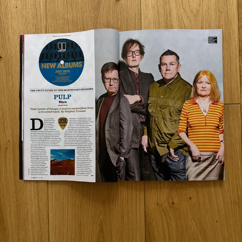 Pulp (@welovepulp) on Twitter photo Read all about us … Great interview & article in <a href="/ObsNewReview/">The Observer New Review</a> today.
observer.co.uk/culture/interv…
You'll also find Pulp in <a href="/uncutmagazine/">Uncut Magazine</a> & an interview at <a href="/RollingStone/">Rolling Stone</a> rollingstone.com/music/music-fe…
Lots of press coming all over, pls tag <a href="/welovepulp/">Pulp</a> in yr photos.
#pulplovegivingyoumore Read all about us … Great interview & article in <a href="/ObsNewReview/">The Observer New Review</a> today.
observer.co.uk/culture/interv…
You'll also find Pulp in <a href="/uncutmagazine/">Uncut Magazine</a> & an interview at <a href="/RollingStone/">Rolling Stone</a> rollingstone.com/music/music-fe…
Lots of press coming all over, pls tag <a href="/welovepulp/">Pulp</a> in yr photos.
#pulplovegivingyoumore
