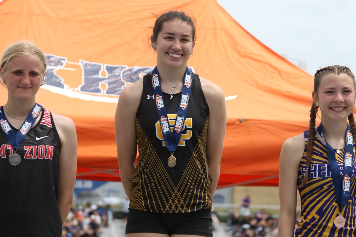 Wow!! Sophia Burciaga of Reed-Custer is your 2A POLE VAULT STATE CHAMPION!! Such an amazing honor. So happy that she will be with us this summer!