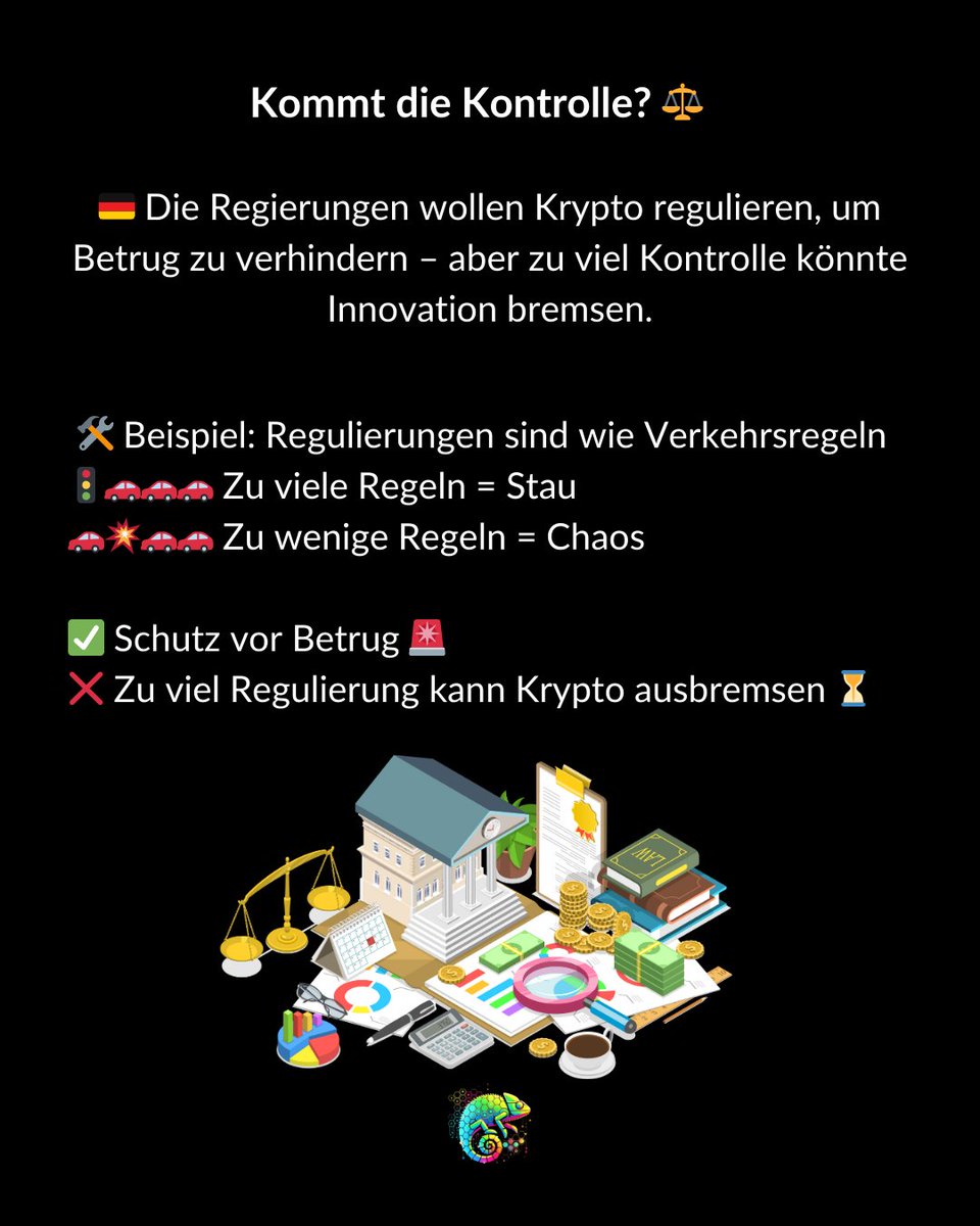 cryptomelion's tweet photo. How much regulation does crypto need? 🤔
Hashtags:
#CryptoRegulation #KYC #CryptoLaws #CryptoFreedom https://t.co/EhKNo338a1