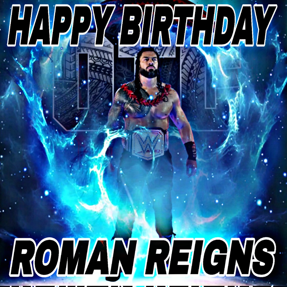 40 years ago today God decided to bless us with beautiful human, our OTC, the Head Of The Table, Roman Reigns!, #HappyBirthdayRomanReigns 🎂 🎉 🥳 

Thanks for my friend Joe for making this for me

@wildangel1062