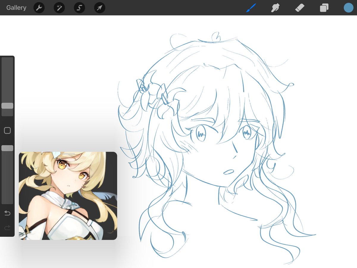 Lumine cuz she’s so pretty &lt;3 #drawing #Lumine #GenshinImpact