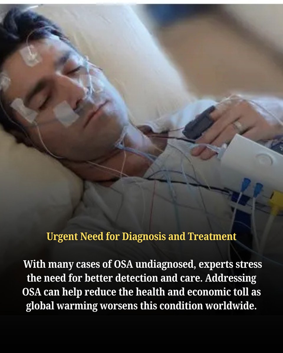 mid_day's tweet photo. Increasing temperatures could worsen obstructive sleep apnea.
#ClimateChange #SleepApnea #HealthImpacts #RisingTemperatures
Read more: https://t.co/n2s1ULKQpB https://t.co/N2yRr4GXwl