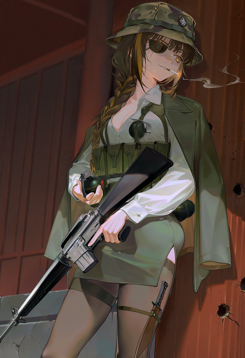 "Office worker by day, spec ops agent by night"                                                  
                                   -M16A1, January 31, 1968, Hue, South Vietnam
#소녀전선 #ドルフロ #ドールズフロントライン #少女前线 #少女前線 #GirlsFrontline