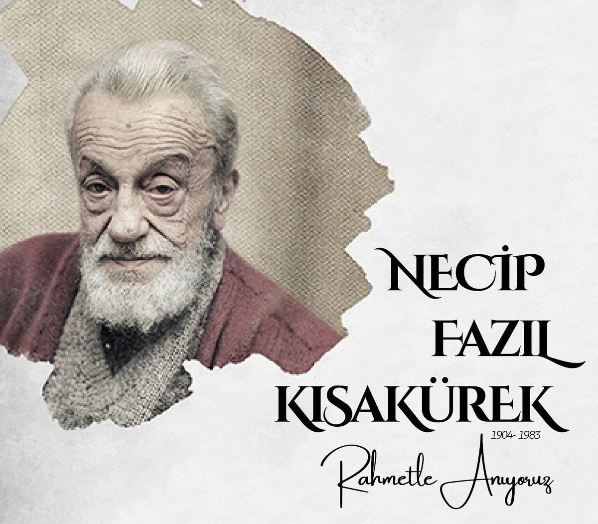 “Göz kaptırdığım renkten
Kulak verdiğim sesten,
Affet senden habersiz,
Aldığım her nefesten”

Saygı ve rahmetle

#NecipFazılKısakürek