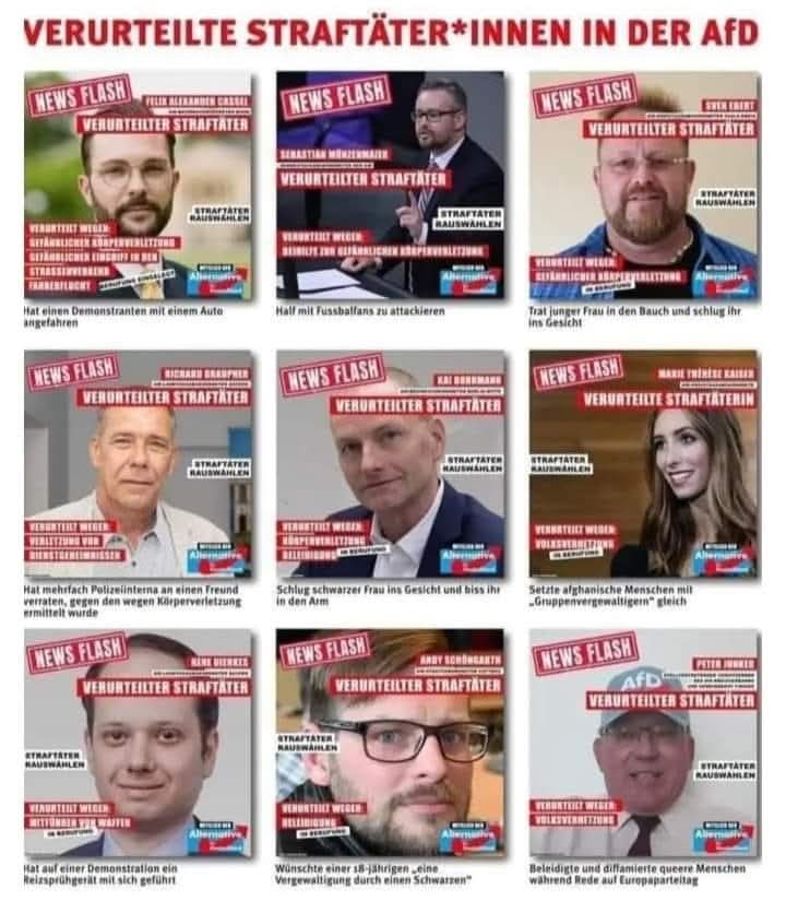 minocomp's tweet photo. @Georg_Pazderski Warum kontrollieren Sie nicht Ihre eigenen Reihen?
Das ist nur ein kleiner Auszug, derweil die Hälfte ihrer Wähler strafbewehrt ist. https://t.co/qU5se6ut1K