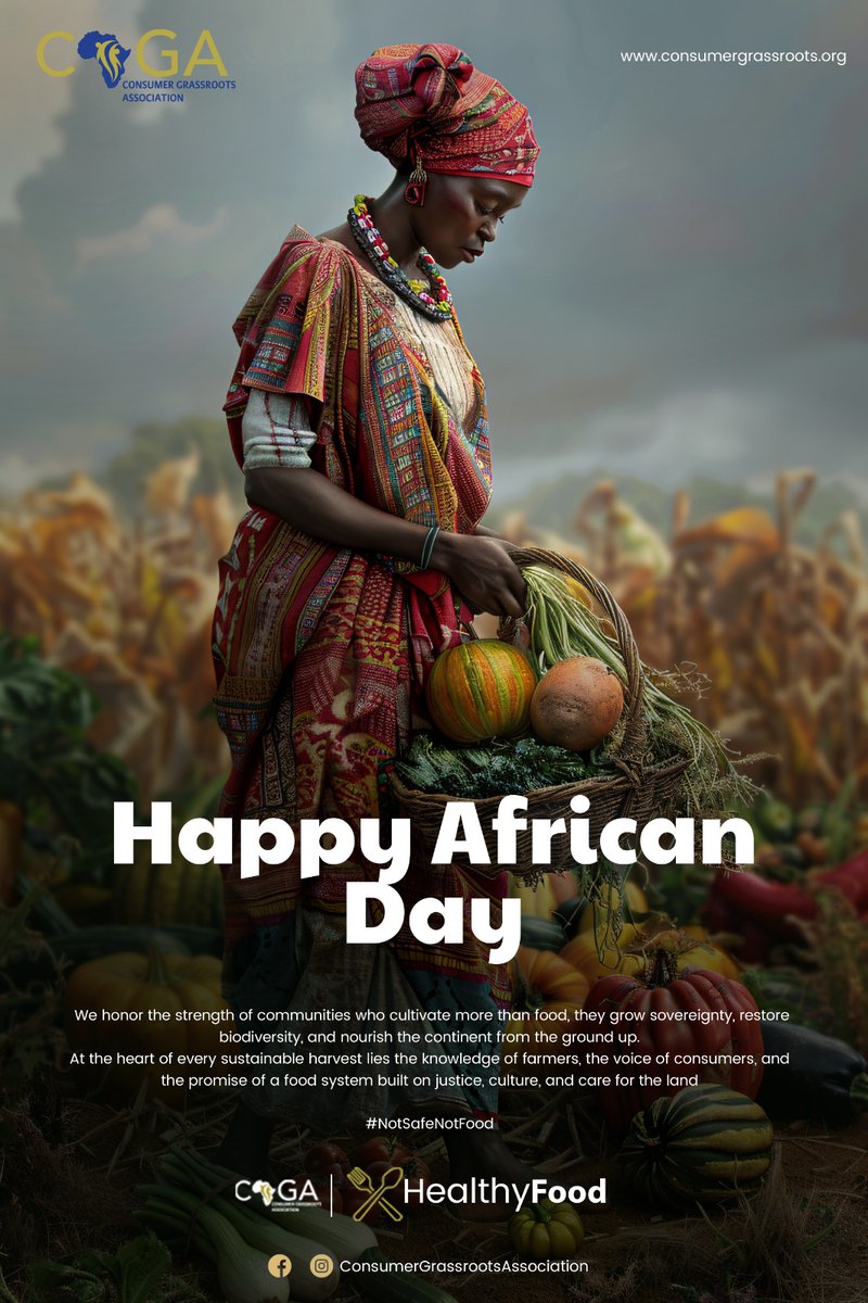 We Honor the strength of Communities who cultivate more than food, Grow Sovereignity Restore Biodiversity and Nourish the Continent from the ground up for every Sustainable Harvest lies the Knowledge of Farmers. #HealthyFoods #NotSafeNotFood