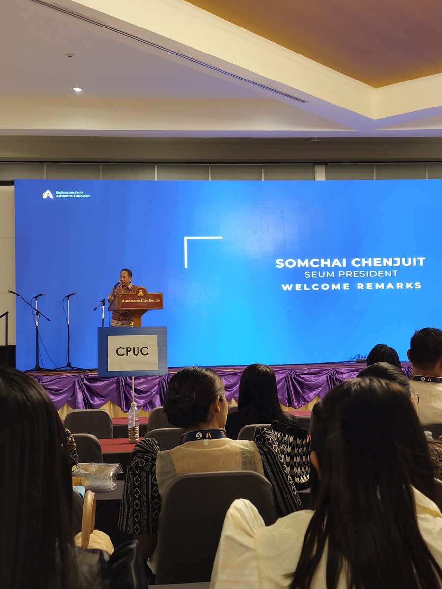 adventistasia's tweet photo. A warm welcome from Pr. Somchai Chenjuit, President of SEUM, as he officially opens tonight’s program!
Grateful for our leaders across SSD 🌏✨
📺 Watch LIVE: https://t.co/QnoOtXYoXw
#SSDTeachersConvention2025 #WelcomeRemarks #AdventistAsiaEducators https://t.co/rGcx6lKRQa