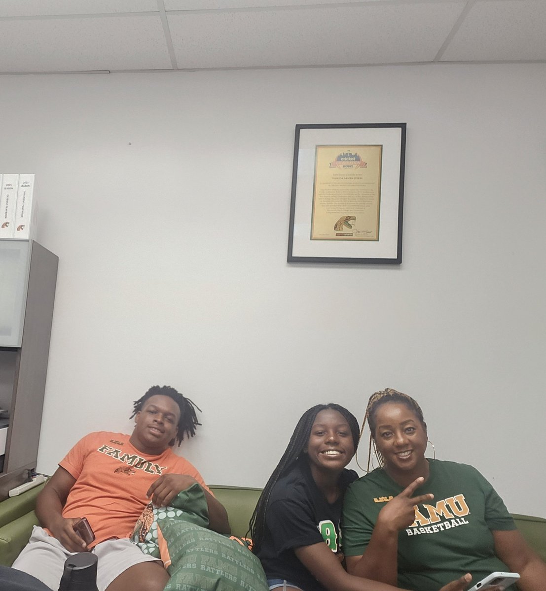 Rickwalke15's tweet photo. Thank you for the hospitality and great conversation at FAMU @CoachColzie @CSJ @CoachWalker53 @CWilliams8076 https://t.co/Ww6g3k4vyK