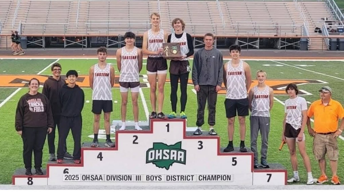 Eastern Pike - Division III Boys Track and Field District Champions.