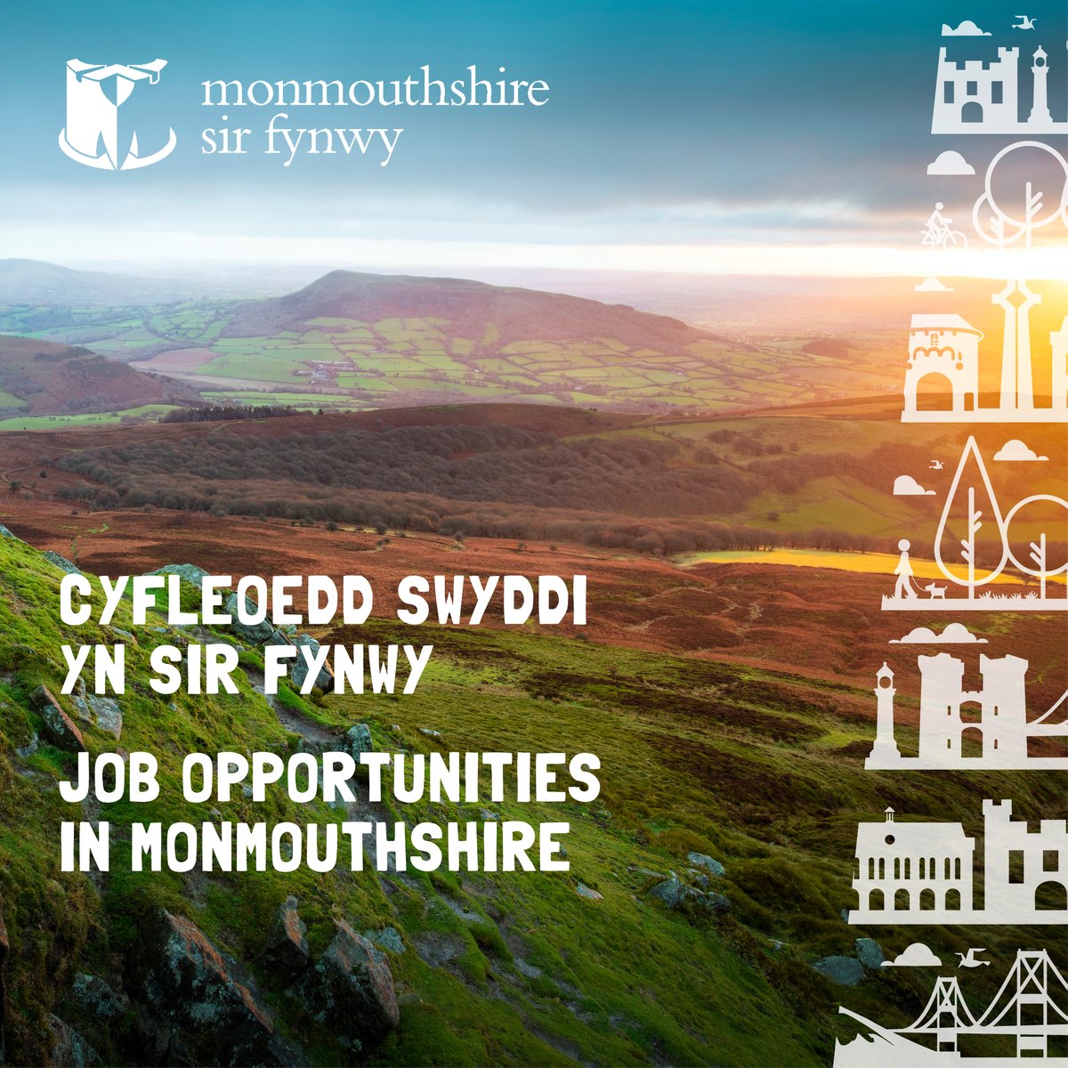 We have some fantastic job opportunities in Monmouthshire County Council including:

 👉 Cook
 👉 Primary Teacher
 👉 Sport and Leisure Assistant

For more information visit: monmouthshire.gov.uk/jobs-employmen…