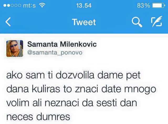 ImeMiJeMi's tweet image. Pa dobro je rekla.
Dobar dan. ❤️