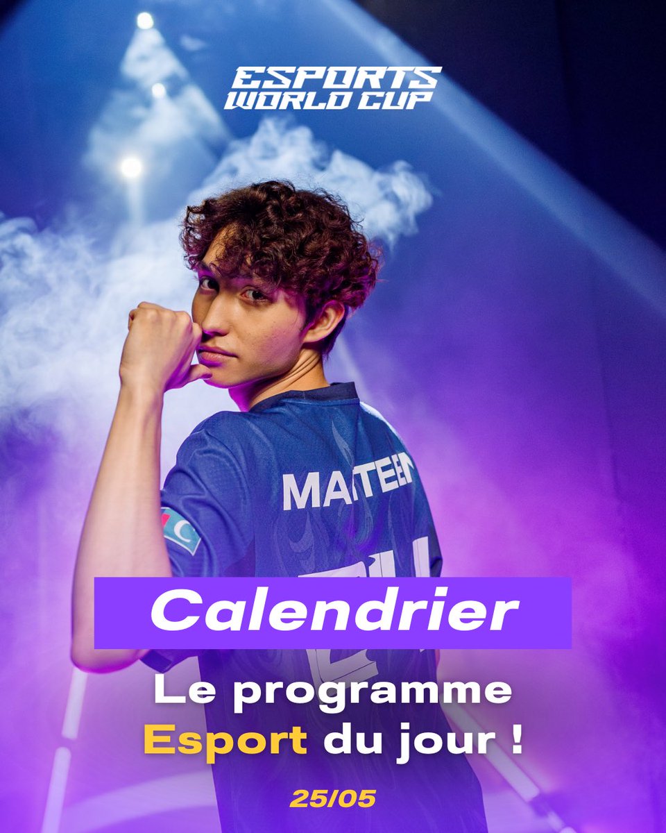 Le calendrier esport du dimanche 25 mai ! 🙌🏻

💠 League of Legends - DIV 2 : Dernière journée de la saison régulière avec 4 rencontres à retrouver à partir de 12 H sur OTP LOL 2.

💠 TeamFight Tactics - Tactician Cup 2 : 32 joueurs européens continuent aujourd’hui cette