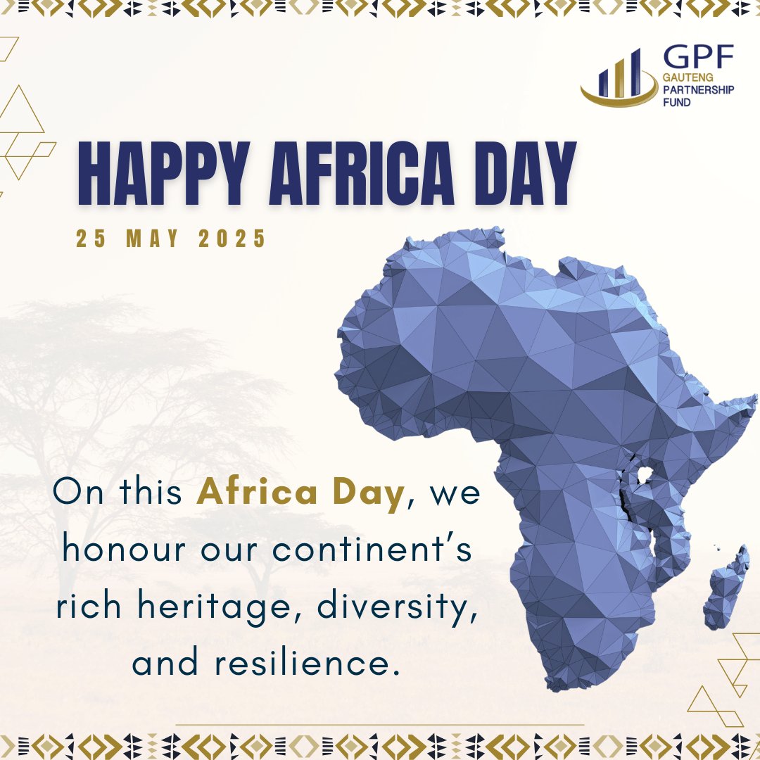 Happy Africa Day from the Gauteng Partnership Fund.