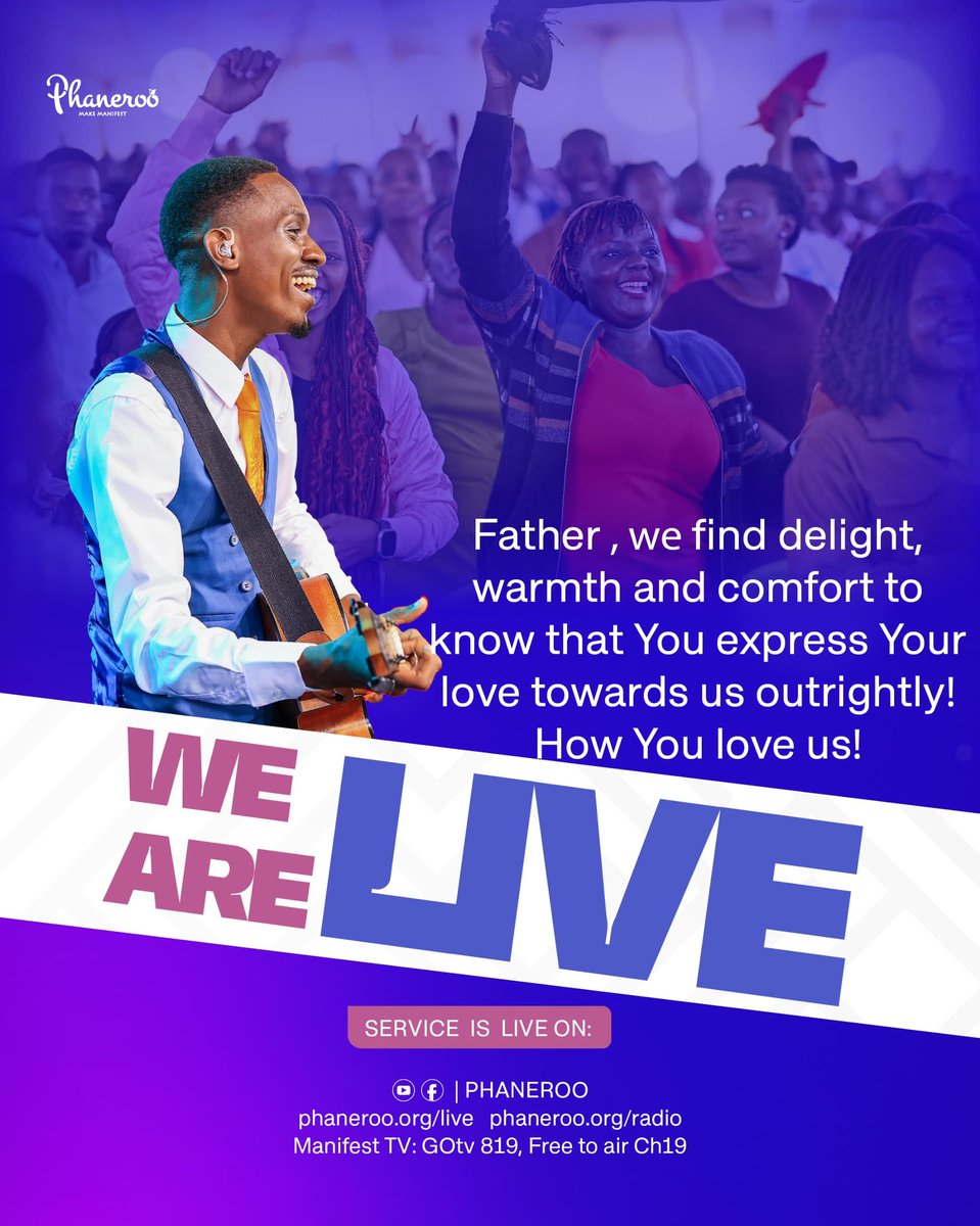 It’s the time we have all been waiting for — WE ARE LIVE!

bit.ly/PhanerooSunday…

#PhanerooSundayService | #LiveNow