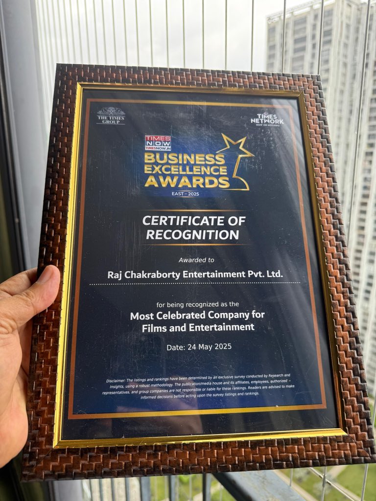 Raj chakrabarty (@iamrajchoco) on Twitter photo All of us <a href="/RCEpvt/">RAJ CHAKRABORTY ENTERTAINMENT</a> are honored to receive the Most Celebrated Company for Films & Entertainment award, thank you <a href="/TimesNow/">TIMES NOW</a>!
This recognition fuels our passion to keep telling stories that inspire, entertain, and break new ground.
Exciting productions ahead! #Gratitude All of us <a href="/RCEpvt/">RAJ CHAKRABORTY ENTERTAINMENT</a> are honored to receive the Most Celebrated Company for Films & Entertainment award, thank you <a href="/TimesNow/">TIMES NOW</a>!
This recognition fuels our passion to keep telling stories that inspire, entertain, and break new ground.
Exciting productions ahead! #Gratitude