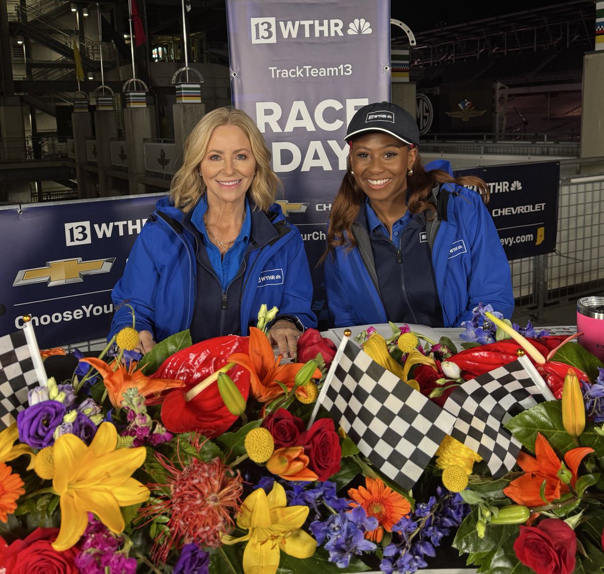 We are ready for race day!! <a href="/WTHRcom/">WTHR.com</a> coverage begins at 5am! <a href="/JaleaBrooks/">Jalea Brooks</a> We are ready! #Indy500 <a href="/IMS/">Indianapolis Motor Speedway</a>