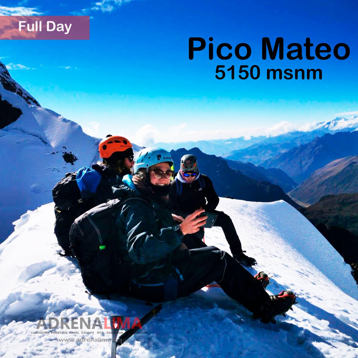 Adrenalima1's tweet photo. Full Day al Pico Mateo.

Un día de escalada a una de las montañas más populares se la #cordillerablanca 

Viaja con https://t.co/mkvcWCuI2a https://t.co/g49bnZtpw8