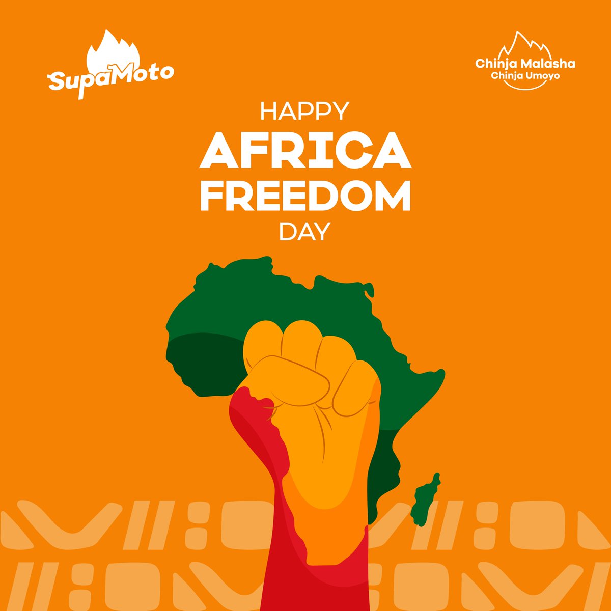 supa_moto's tweet photo. Happy African Freedom Day! 🇿🇲💪
Today, we celebrate the strength, unity, and independence of our beautiful continent.
At SupaMoto, we’re proud to fuel the progress with clean energy solutions that power homes and protect our environment. 😍🌍❤ 
#AfricanFreedomDay #SupaMoto https://t.co/iCUISXLCf8