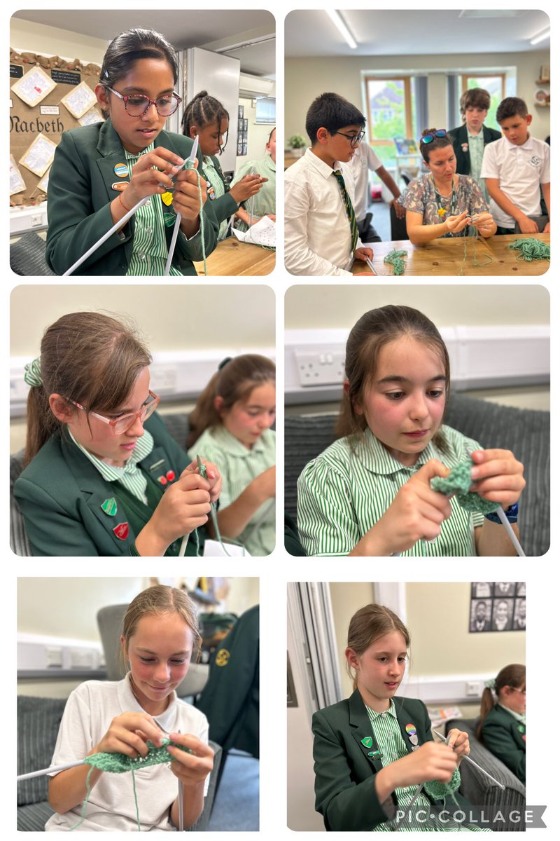 #StOlavesPrepYear6 are loving our new Knit and Natter club with Ms M-E! 🧶 A peaceful space to chat, learn a new skill, and practise the art of patience—one stitch at a time. #StOlavesPrepClubs  #KnitAndNatter