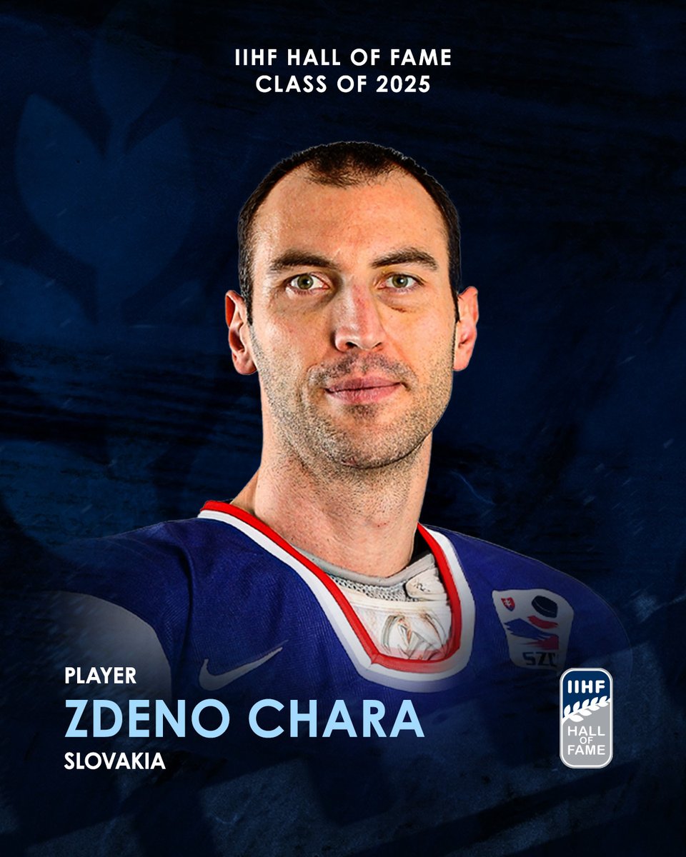 IIHF (@iihfhockey) on Twitter photo ⭐ Zdeno Chara - IIHF Hall Of Fame Induction 2025 ⭐️
Chara, the NHL’s all-time leader in games by a defenseman, captained Boston to the 2011 Stanley Cup and won two World Championship silvers with Slovakia. He retired in 2022 as a top hockey leader.
#IIHF <a href="/HockeySlovakia/">Hockey Slovakia</a> ⭐ Zdeno Chara - IIHF Hall Of Fame Induction 2025 ⭐️
Chara, the NHL’s all-time leader in games by a defenseman, captained Boston to the 2011 Stanley Cup and won two World Championship silvers with Slovakia. He retired in 2022 as a top hockey leader.
#IIHF <a href="/HockeySlovakia/">Hockey Slovakia</a>