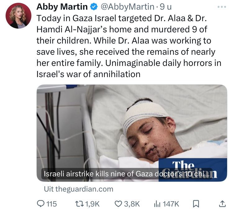 Putin en Netanyahu geven niks om burgerdoden. Misschien toch goed om ze welkom te heten op de NATO top in … Den Haag 😏😏😏