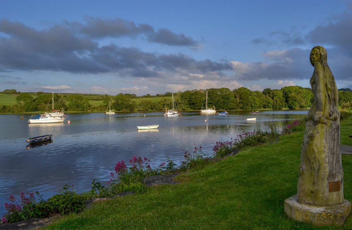 Today is the feast day of St Dogmael (Dogfael), the 6th-century holy man who lends his name to the Pembrokeshire village of St Dogmaels where this statue of a mermaid stands. A character from local folklore, she watches over those in distress in the water
#Wales #Folklore