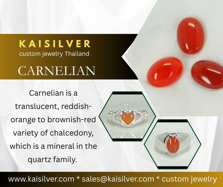 RampzM's tweet image. The gemstone to boost confidence and keep you calm. It is also believed that carnelian encourages creativity. Kaisilver explains the features of carnelian gems and jewelry. Review the report at: kaijewels-gemnjewel.com/carnelian-gems… #carnelian #kaisilver