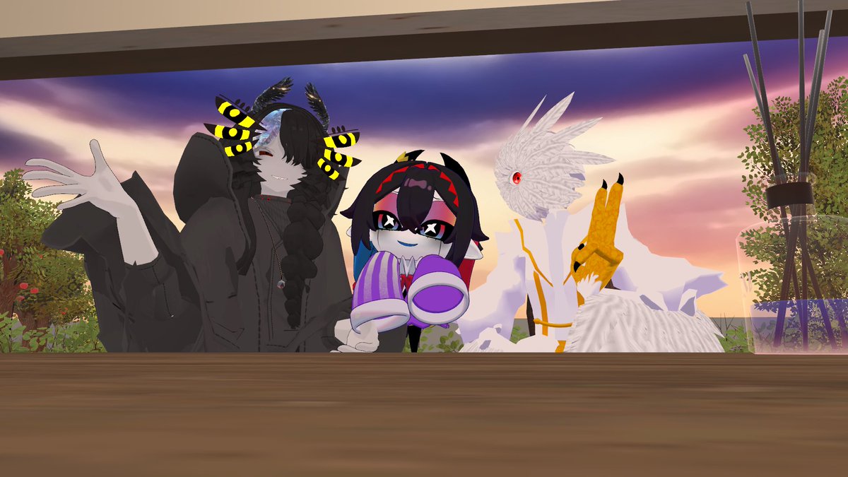 #VRC人外カフェ
ご来店ありがとうございました！
いっぱい話せて楽しかった
またのご遭難をお待ちしておりますネ！