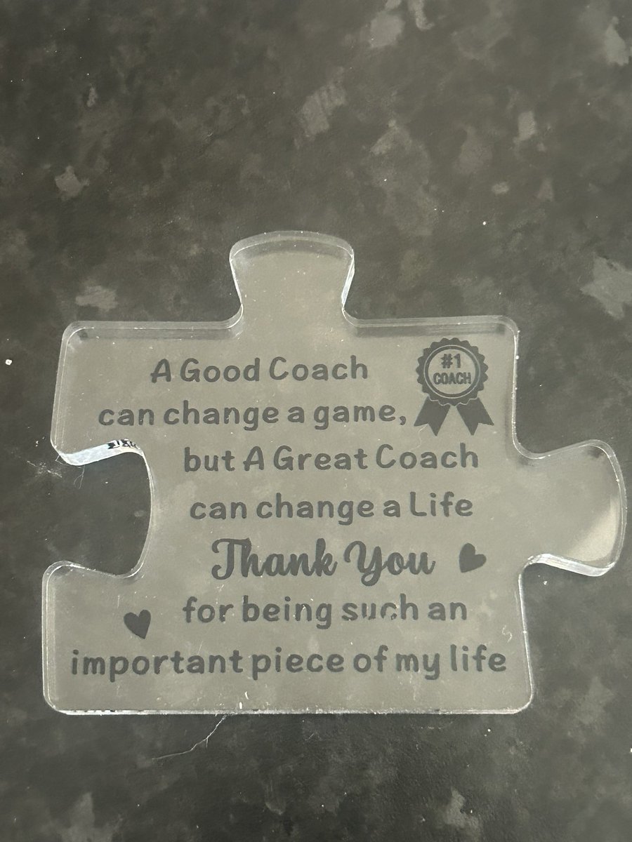 swclhoward's tweet photo. When you think to yourself after 20 years or more coaching kids is it worth all the hassle and the time you give up from your own family to continue, then you get giving something like this from one of the kids you coach. https://t.co/GdjDBXrcl5