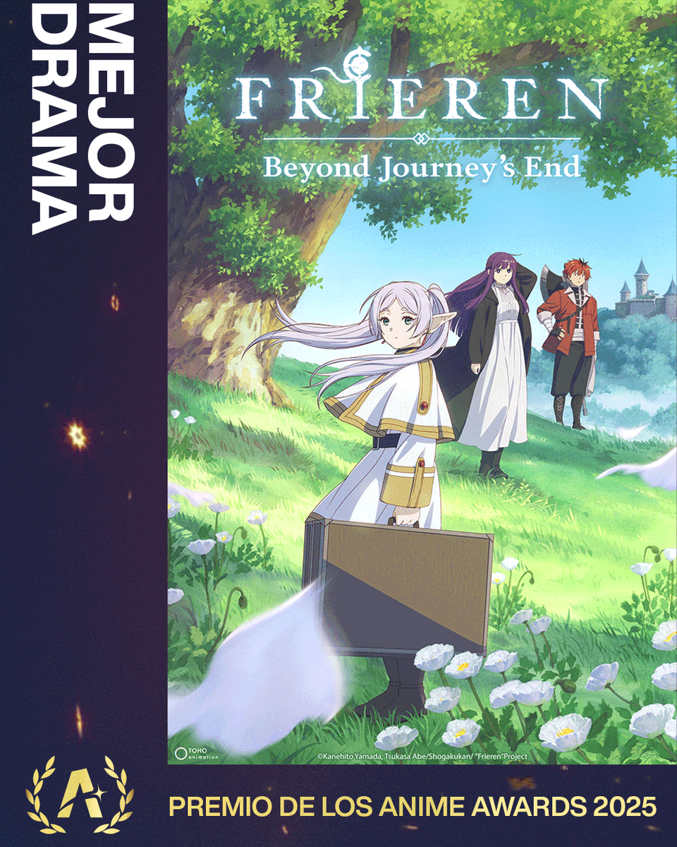crunchyroll_es's tweet photo. Vivimos una montaña rusa de emociones con Frieren: Tras finalizar el viaje, ganador de Mejor Drama en los #AnimeAwards https://t.co/JUi3J6aU9C