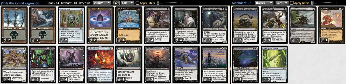 wonderPreaux's tweet image. Won the Saturday night Legacy challenge with Pitch Black! The build finally clicked, tho I'd love to squeeze a 4th copy of a few MD cards, but, the deck constraints are too demanding. Dauthi was huge, and gave the deck some unexpected range. Really fun deck, great to tinker with.