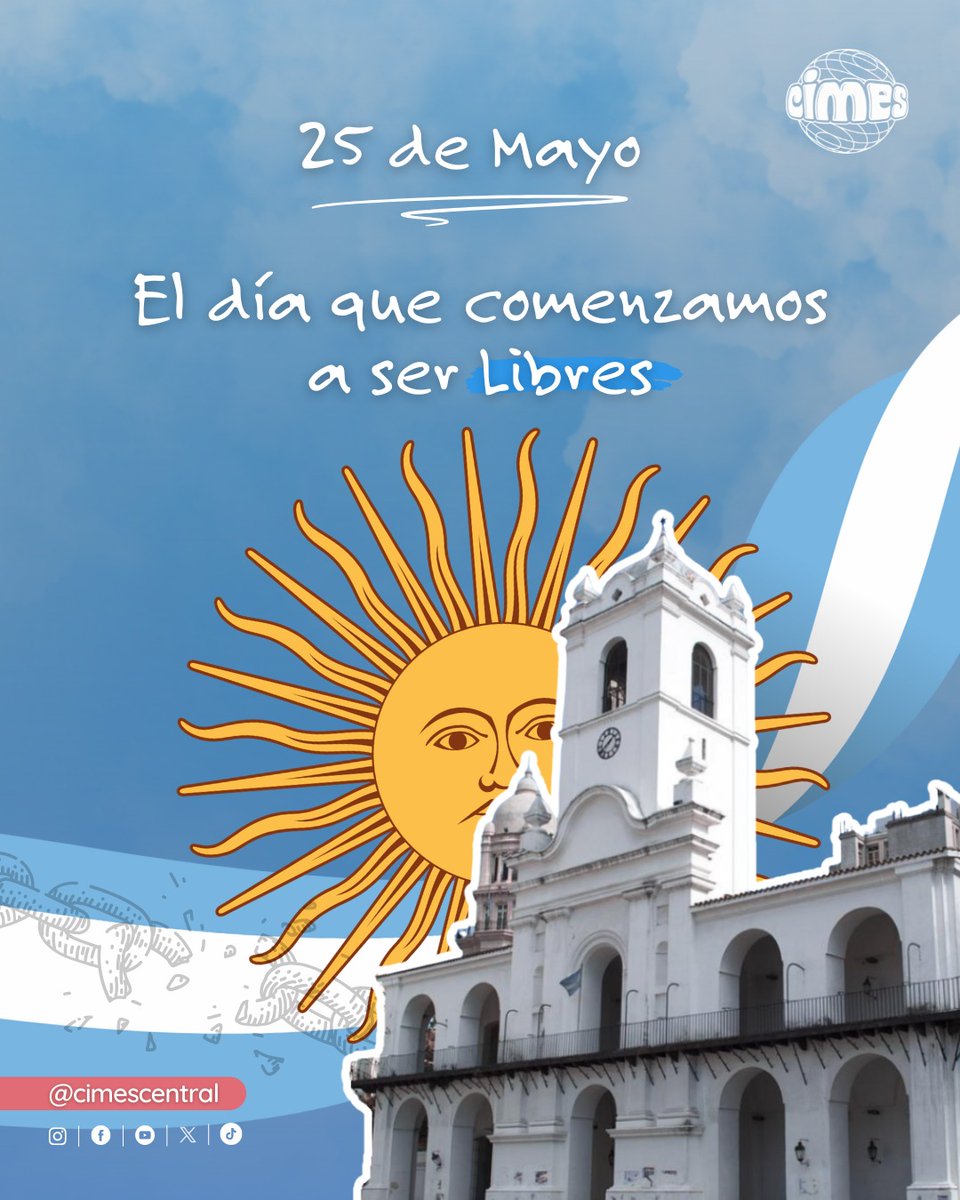 25 de Mayo
El día que comenzamos a ser libres...
¡Viva la Patria! ❤️🇦🇷