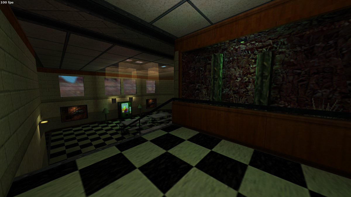 bikerfromiami's tweet photo. cut area from that one half-life boxart reimagined as a cafeteria of sorts, featuring a skylight. work in progress for the Sector-D section of Half-Life Sleep Deprived #halflife #hammereditor https://t.co/Ysy1SKzMot