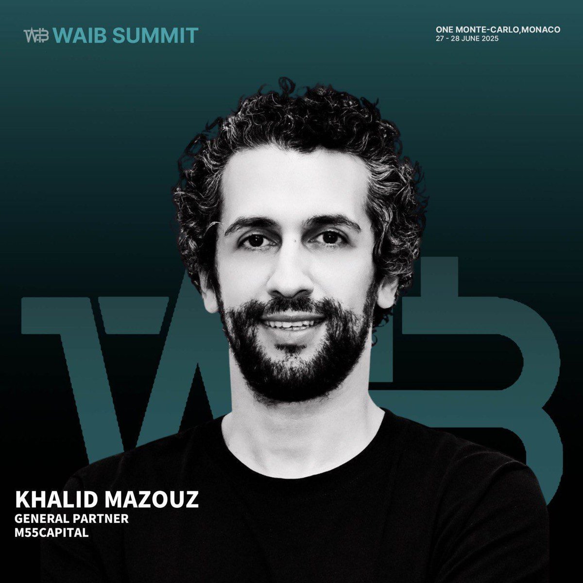 waibsummit's tweet photo. Warm welcome to Khalid Mazouz (@KMAZnoclip), General Partner at @M55capital!

With 1️⃣ 1️⃣ + years in the crypto industry and involvement in 300+ projects, Khalid is a driving force in Asia’s blockchain ecosystem. His strategic vision and hands-on expertise have shaped the growth of crypto in Asia and beyond - helping to build the future of Web3.

At M55 Capital, he continues to empower groundbreaking projects, combining deep market insight with a passion for innovation.

Join us to gain his unparalleled perspective on the evolution of crypto 🤩 

🗓️ June 27-28, Monaco
🎟️ Don’t miss out, grab your tickets now at https://t.co/oyBaN3JZTy - prices increase on June 1st!