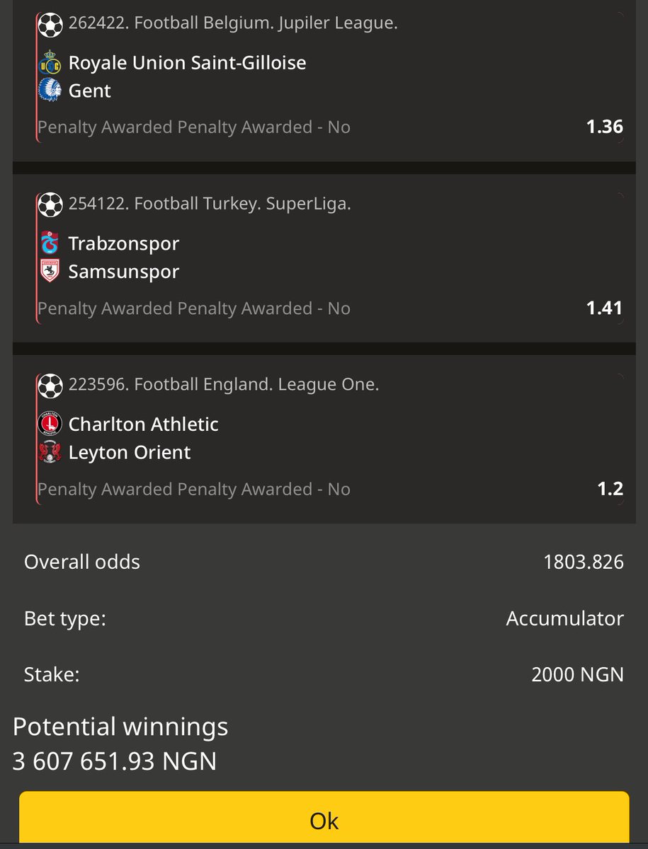 plutostats's tweet photo. No Penalty Awarded 🔥 2000 odds

Code - 77VZL

Not on Afropari ? Join today https://t.co/WVKM0at49M

Get up to 150,000 naira bonus.💰

Use the promo code: plutostats https://t.co/fVl7e8JBI8
