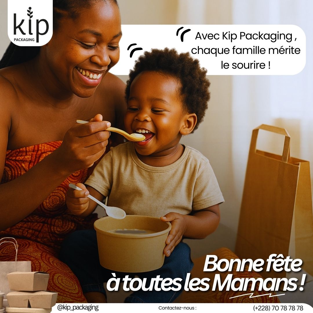 KipPackaging's tweet photo. Kip Packaging souhaite une bonne fête à toutes les mamans 🥰

Contactez-nous :
📱+228 70 78 78 78

#KipPackaging #PackagingBiodégradable #Team228 https://t.co/y47N8EVDHZ